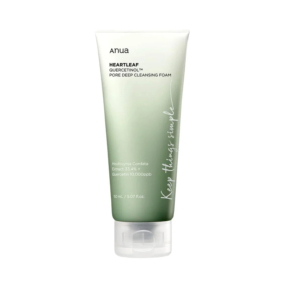 ANUA Heartleaf Quercetinol Pore Deep Cleansing Foam (150ml)